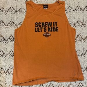 Vintage Harley-Davidson Sleeveless Top Men’s Size Large Back Graphic Wisconsin